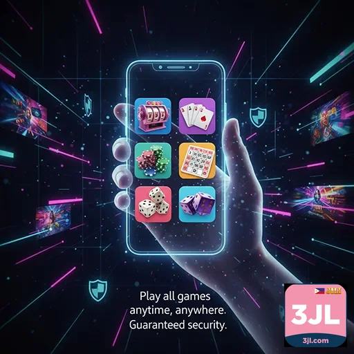 User enjoying 3jl mobile app for fast gaming bonuses